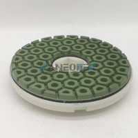 KANEOTEK Tampons de disque de polissage de bord de verrouillage d'escargot de diamant humide de 7 étapes de 4 pouces pour pierre de Quartz Terrazzo