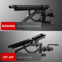 Chaise de fitness multifonctionnelle réglable, équipement comprenant une chaise de presse à dos, un banc de musculation avec haltères
