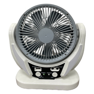 6 Inch Portable Solar Desk Fan 20W Solar Panel LED Lights USB Output Remote Control <b>Rechargeable</b> 4-8 Hours Working Time 5 Hours - Product Image 3