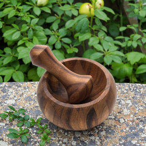 เครื่องบดเครื่องเทศสมุนไพรไม้อะคาเซียเครื่องบดปูนสำหรับใช้ในครัวเครื่องบดกระเทียมเครื่องบดกาแฟเครื่องบดขิงเครื่องเทศ - Product Image 5