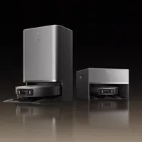 Robot de nettoyage de sol Mijia 6 Max, machine tout-en-un pour le lavage, le balayage et l'auto-nettoyage avec une pression de 35000 Pa, en plastique, 1600W