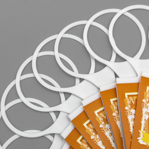 Tùy chỉnh Silicone đu đàn hồi nhãn có thể gập lại chai rượu móc áo với độc đáo nút cổ chai thiết kế tùy chỉnh thẻ may mặc - Product Image 4