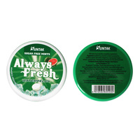 Bonbons à la menthe sans sucre, saveur pastèque, en boîte ronde