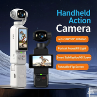 1,97 inç HD Ekranlı 4K 20MP Dış Mekan Aksiyon Kamerası – 180 °   Döndürülebilir Lens, 1800mAh 18650 Pil, Type-C Şarj, Döngüsel Kayıt