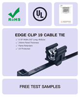 Vente en gros 2 attaches de fixation de câble pour panneau de 3-6mm, intérieur dentelé, diamètre maximal du faisceau 50mm