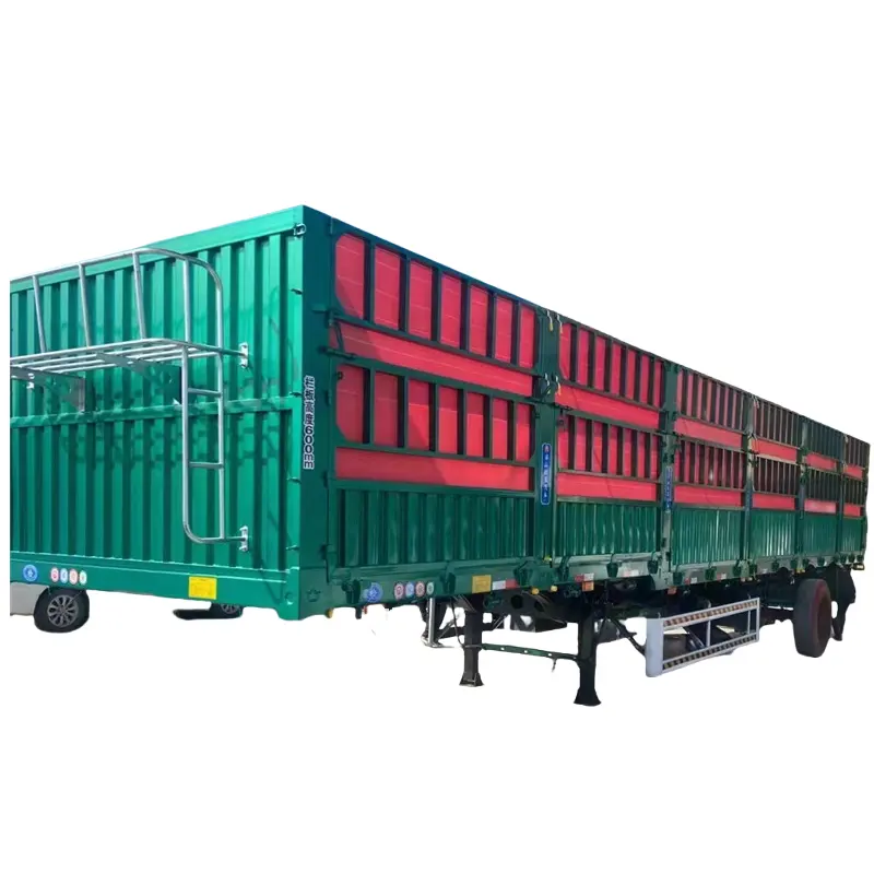Fence semi trailer warehouse barn trailers bulk cargo transportation carrier truck trailers