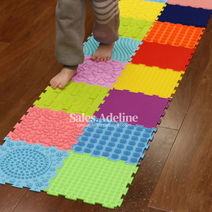 Juego de Tapetes Sensoriales para Autismo, Baldosas Táctiles de Silicona para Niños, Equipo de Terapia OT para Sala Sensorial - Product Image 6