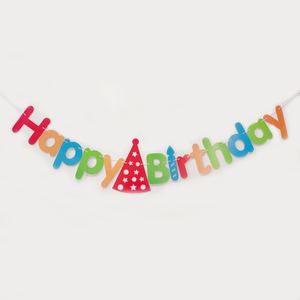 Striscione di Carta 'Buon <span class=keywords><strong>Compleanno</strong></span>' da 6 Piedi con Cappello di <span class=keywords><strong>Compleanno</strong></span> Argentato, Ghirlanda Decorativa Fai-da-Te per Feste di Bambini e Ragazzi - Product Image 2