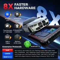 Escáner OBD2 Bidireccional MaxiCOM MaxiCheck MK900 de 8 Pulgadas, Herramienta de Diagnóstico CAN FD para Automóviles, Analizador de Motor A1 A8