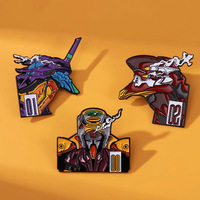 Néon Genesis Evangelion broche numéro primaire Ayanami Rei Asuka Costume accessoires Anime périphérique métal Badge