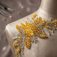 Sonnenblumengelbe 4mm Facettierte Epoxid-Strass-Steine 2-Punkt Lose Perlen DIY Handgemachte Heimdekoration Hochzeits-Bastelbedarf Langlebig
