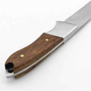 TERRACRAFT, hoja fija, cuchillo de corte de supervivencia para exteriores, SAGE CREEK, cuchillos de caza fijos, mango de madera para proyectos de bricolaje - Product Image 4