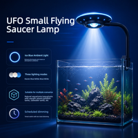 Nouvelle lampe UFO pour aquarium - Lampe anti-algues pour plantes aquatiques d'eau douce - Lampe UFO à spectre complet pour plantes aquatiques