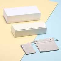 Nouveauté : Boîtes d'emballage pour lunettes de soleil en papier rigide avec logo personnalisé, vente en gros, avec ensemble de chiffon et pochette pour lunettes