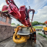 Pompe à béton Sany 43m d'occasion, prête à être expédiée sur chantier, avec machine de maintenance complète du châssis Benz 2023