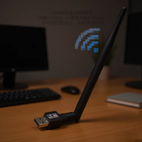 Tarjeta de Red USB Inalámbrica de 150M, Adaptador USB Mini de 2.4GHz para PC, Kali Linux, Servidor, Velocidad de Transmisión de 5G, Interfaz LAN