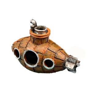 도매 어항 풍경 해하 장식 수족관 사육 동굴 물고기와 새우 탈출 하우스 대나무 초저소음 - Product Image 1