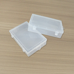 Rectangular Transparent PP Plastic Storage <b>Box</b> 26.5x20.2x7.2cm Covered For Hardware Fishing Gear Organization - Product Image 3