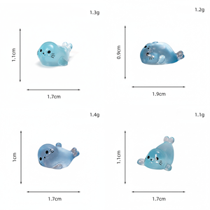แมงกะพรุนเรซิ่นเรืองแสงในที่มืด ของตกแต่งรูปสัตว์ทะเล ของที่ระลึกจากมหาสมุทร ของตกแต่งเคสโทรศัพท์ ของตกแต่ง DIY จำนวนมาก - Product Image 5