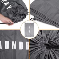Lot de 2 sacs à linge extra larges en nylon avec cordon de serrage, réutilisables, lavables en machine, sacs pour vêtements sales, logo personnalisé, vente en gros