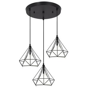 Rustikales Bauernhaus Vintage American 3 Lichter Pendel leuchte Drei Tropfen Kronleuchter - Product Image 4