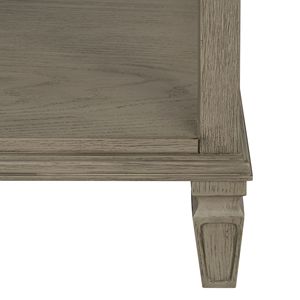 Table de chevet en bois gris recyclé, 1 tiroir, étagère de rangement, meuble de chambre à coucher - Product Image 6