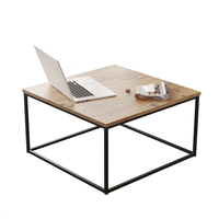 Table basse relevable moderne en bois pour salon, extensible
