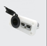 Prise de courant 50A 12V à encastrer avec prise allume-cigare 12-24V pour bateaux, yachts, camping-cars, bus