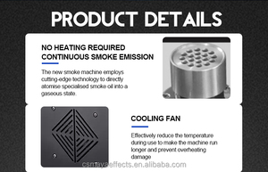 MAYAFX 600W Double <strong>Programmable</strong> Fog Machine Wireless <strong>Remote</strong> <strong>Control</strong> for Haunted Houses Music Festivals-100-240V AC Continuous - Product Image 4