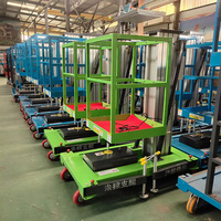 Eterlift 120kg-200kg Tragfähiger Aluminium-Einmastlift, 4m-16m Vertikale Hubhöhe Kompakter Mobiler Hydraulischer Personenlift