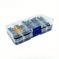 Kit de composants électroniques avec LED 3mm 5mm, transistors TO92, prises CI, interrupteurs, boutons tactiles, vis pour projets DIY