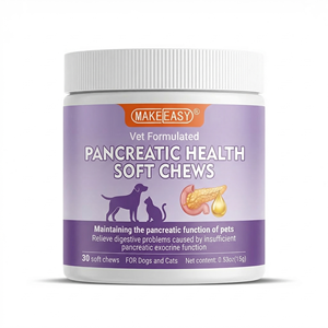 Suplemento OEM para la Salud Gastrointestinal <span class=keywords><strong>de</strong></span> Perros y Gatos, Cuidado del Páncreas, Enzimas Digestivas, Equilibrio Intestinal, Masticables Blandos - Product Image 1