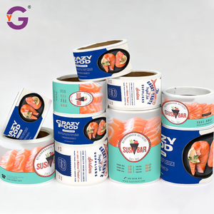 Étiquettes personnalisées en <span class=keywords><strong>vinyle</strong></span> imperméable pour la viande et les fruits de mer frais, autocollants personnalisés avec logo pour le saumon et le thon dans les armoires réfrigérées - Product Image 2