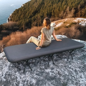 Lit pliant moderne portable d'extérieur imperméable à double couche avec <span class=keywords><strong>matelas</strong></span> Oxford <span class=keywords><strong>pour</strong></span> les voyages, le camping et l'utilisation au parc - Product Image 1