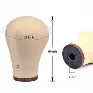 Tête de Perruque de 21 Pouces/22 Pouces/23 Pouces Tête de <span class=keywords><strong>Mannequin</strong></span> avec Support et Trous de Montage - Product Image 5