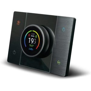 Chauffage électrique mural Ave Smart Chronothermostat 230V, contrôlé par application, en aluminium anthracite satiné - Product Image 1