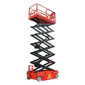 Fully self-propelled hydraulic lift Aerial work vehicle Scissor-type lifting <b>table</b> Self-walking climbing platform - Product Image 5