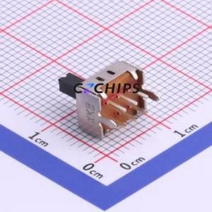SS22D03L5 Slide Switch Through hole Component (THT) Switch Double Pole Double Throw Rectangle Pin Header PC Pin 8.6mm - Product Image 1