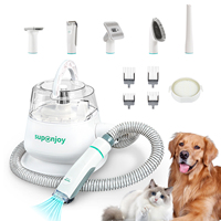 Nouvelle innovation 50W chien chat coupe-ongles Kit de toilettage pour animaux de compagnie tondeuse à Air nettoyant électrique rasoir à cheveux Kit d'aspirateur de toilettage pour animaux de compagnie