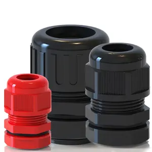 Nylon Cable Glands Pg7 Pg9 Pg13.5 Pg29 M12 M20 M28 M32 M48 M75 M80 25mm 100mm M20*1.5 Cable Connector Gland Size With Lock Nut