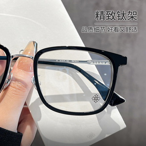 Montura de Gafas Croxin de Titanio Negro 5521, Rectangulares, Montura Completa, Diseño Cómodo para Hombre, Origen Shenzhen - Product Image 4