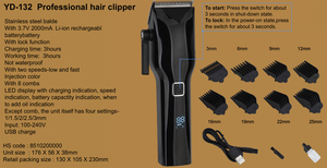 Máquina eléctrica para cortar pelo profesional, máquina de afeitar para hombres - Product Image 2