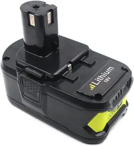 Baterai isi ulang 18v 5,0ah Lithium Ion baterai pengganti daya untuk Ryobi P108 P107 P106 P105 baterai isi ulang