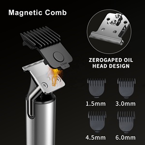 Waterproof <b>T</b> <b>Blade</b> Beard <b>Trimmer</b> USB Rechargeable Electric Hair Clippers Stainless Steel <b>Blades</b> IPX6 for Men Hair Cut - Product Image 2