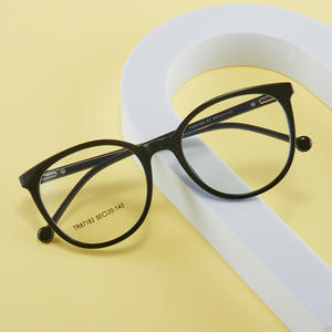 Lunettes d'ordinateur à monture ronde TR90 87183, anti-lumière bleue, montures unisexe taille moyenne, verres en acétate, pont nasal standard - Product Image 2