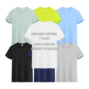 Anpassbares Logo-Muster Solides Design Vielseitiges gestricktes Kurzarm-<span class=keywords><strong>Business</strong></span>-Shirt Schnellt rockn ender Hals über der Schulter für Freizeit - Product Image 1