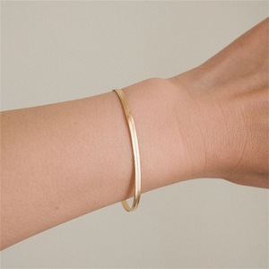 Collares de espiga de cadena de serpiente plana de acero inoxidable de titanio 316 de alta calidad para hombres y mujeres - Product Image 6