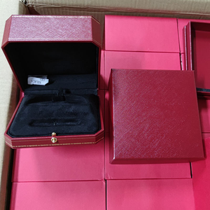 Factory Direct Famous <b>Red</b> Brand Jewelry Box For Women Luxury Gift Packaging Bangle <b>Bracelet</b> Ring Box Full Set With Accessories - Product Image 5