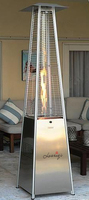 Vente en gros Acier inoxydable Chauffage à gaz portable d'extérieur de haute qualité Tour Chauffage à gaz de piscine de jardin pour mariage