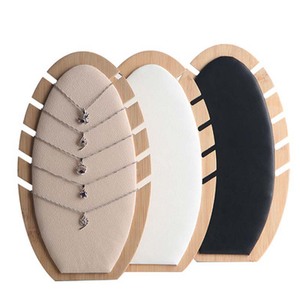Detachable Necklace Pendant Jewelry Display Stand <strong>Bamboo</strong> and Wood Jewelry Storage Shelf Jewelry <strong>Store</strong> Window Display Display Pro - Product Image 6